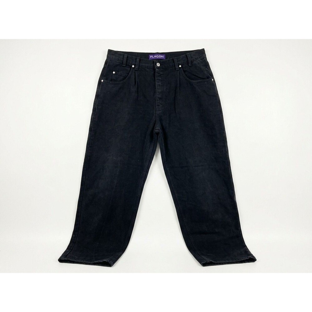 Vintage Levi’s SilverTab Baggy Jeans Mens 36x34 Black Denim USA Made 90s